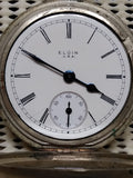 Vtg Antique 1900 Elgin Grade 208 Pocket Watch 18s 7J Good Balance Wheel Repair