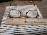 Vtg AO American Optical Art Deco Ladies 12K Gold Filled Cats Eye Glasses w/Case!