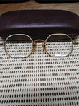 Vtg Art Craft 1/20 12K Gold Filled Octagonal Wire Frame Eye Glasses Good Shape!