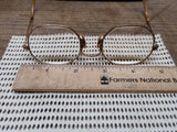 Vtg Art Craft 1/20 12K Gold Filled Octagonal Wire Frame Eye Glasses Good Shape!
