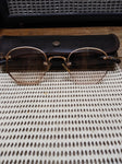 Vtg S/C 1/10 12K Gold Filled Half Frame Wire Rim Eye Glasses Good Shape!