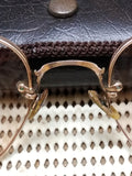 Vtg S/C 1/10 12K Gold Filled Half Frame Wire Rim Eye Glasses Good Shape!
