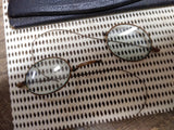 Vtg Antique Civil War Era Wire Oval Rim Eye Glasses w/Case Restoration Parts Lot