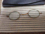 Vtg Antique Civil War Era Wire Oval Rim Eye Glasses w/Case Restoration Parts Lot