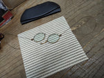 Vtg Antique Civil War Era Wire Oval Rim Eye Glasses w/Case Restoration Parts Lot