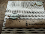 Vtg Antique Civil War Era Wire Oval Rim Eye Glasses w/Case Restoration Parts Lot