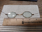 Vtg Antique Civil War Era Wire Oval Rim Eye Glasses w/Case Restoration Parts Lot