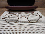 Vtg Antique Civil War Era Wire Oval Rim Eye Glasses in Good Shape!