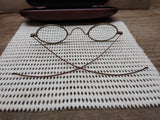 Vtg Antique Civil War Era Wire Oval Rim Eye Glasses in Good Shape!