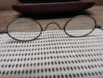 Vtg Antique Civil War Era Wire Oval Rim Eye Glasses in Good Shape!