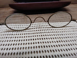 Vtg Antique Civil War Era Wire Oval Rim Eye Glasses in Good Shape!