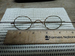 Vtg Antique Civil War Era Wire Oval Rim Eye Glasses in Good Shape!