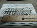 Vtg Antique Civil War Era Wire Oval Rim Eye Glasses in Good Shape!