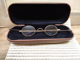 Vtg Antique Civil War Era Wire Oval Rim Eye Glasses in Good Shape!