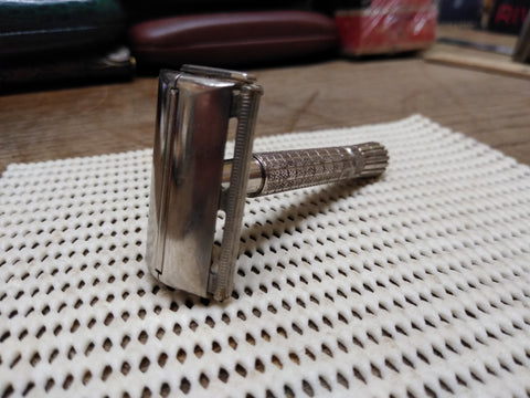 Vtg Gillette A 3 1955 Flare Tip Super Speed TTO DE Safety Razor In Good Shape!