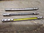 Vtg 3 Pc Thermometer Lot Weksler HB Heavy Duty Steel Cased Glass Works Good Cond