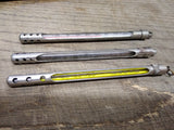 Vtg 3 Pc Thermometer Lot Weksler HB Heavy Duty Steel Cased Glass Works Good Cond