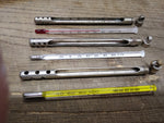 Vtg 3 Pc Thermometer Lot Weksler HB Heavy Duty Steel Cased Glass Works Good Cond