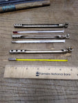 Vtg 3 Pc Thermometer Lot Weksler HB Heavy Duty Steel Cased Glass Works Good Cond