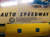 Vtg 1950's Automatic Toy Co Auto Speedway Tin Lithograph Race Track Partial Box