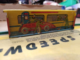 Vtg 1950's Automatic Toy Co Auto Speedway Tin Lithograph Race Track Partial Box