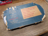 Vtg 1950's Automatic Toy Co Auto Speedway Tin Lithograph Race Track Partial Box