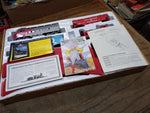 Vtg HO Bachmann Santa Fe Locomotive Diesel Express Train Set 3 Cars w/Box Works!