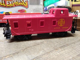 Vtg HO Bachmann Santa Fe Locomotive Diesel Express Train Set 3 Cars w/Box Works!