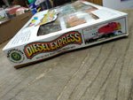 Vtg HO Bachmann Santa Fe Locomotive Diesel Express Train Set 3 Cars w/Box Works!