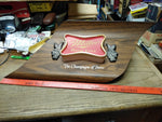 Vtg Miller High Life Champaign Of Bottled Beers Lighted Wood Grain Sign 25"x12"