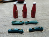 Retro 8 Piece Heinz Ketchup and Pickle Advertising Hat Lapel Pin Lot