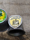 Vtg 2 Pc Pewter Souvenir Thimble Lot Idaho Syringa Mt Blue Bird Lincoln Memorial