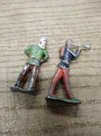 Vtg 2 Piece Barclay Manoil Painted Toy Lead Indian Chief Civil War Soldier Lot