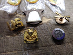 Vtg 8 Pc Lapel Hat Pin Lot 32 Masonic Navy Honorable Discharge I Want You Army++