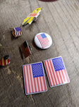 8 Pc Lapel Hat Pin Lot Army National Guard Yellow Ribbon American Flag Patriotic