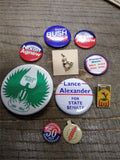 10 Pc Lapel Hat Pin Lot Democrat Party Nixon Agnew Bush Populist Party 1891 1984