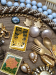Vtg Jewelry Lot Rhinestone Brooches Alice Caviness Marvella Milk Glass Earrings