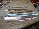 Vtg Jewelry Lot Rhinestone Brooches Alice Caviness Marvella Milk Glass Earrings
