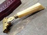 Vtg Eversharp Schick Gold Tone Injector Razor w/Original Case Good Shape!