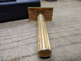 Vtg Gillette Gold Tech Safety Razor w/Original Case and Paper Label Good Shape!
