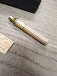 Vtg Gillette Gold Tech Safety Razor w/Original Case and Paper Label Good Shape!