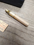 Vtg Gillette Gold Tech Safety Razor w/Original Case and Paper Label Good Shape!