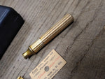 Vtg Gillette Gold Tech Safety Razor w/Original Case and Paper Label Good Shape!
