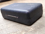 Vtg Gillette Gold Tech Safety Razor w/Original Case and Paper Label Good Shape!