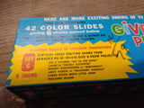 Vtg 1961 Kenner's Give A Show Projector Slides 6 Shows Woody Woodpecker Nice Box