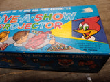 Vtg 1961 Kenner's Give A Show Projector Slides 6 Shows Woody Woodpecker Nice Box