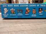 Vtg 1961 Kenner's Give A Show Projector Slides 6 Shows Woody Woodpecker Nice Box