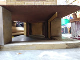 Vtg 1940’s Keystone Service Station Wooden Play Set Car Wash Gas Restoration Lot