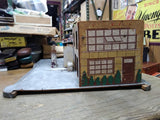 Vtg 1940’s Keystone Service Station Wooden Play Set Car Wash Gas Restoration Lot