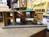 Vtg 1940’s Keystone Service Station Wooden Play Set Car Wash Gas Restoration Lot